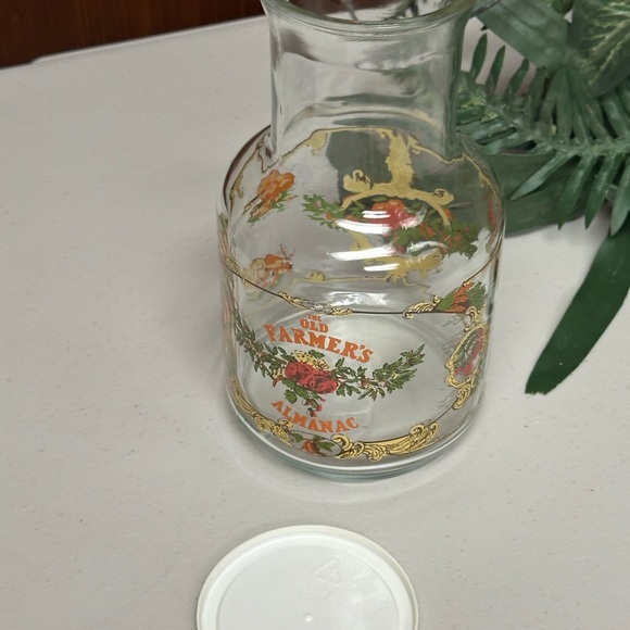 Vintage Libbey Old Farmer's Almanac Glass serving Bottle - Picture 10 of 12